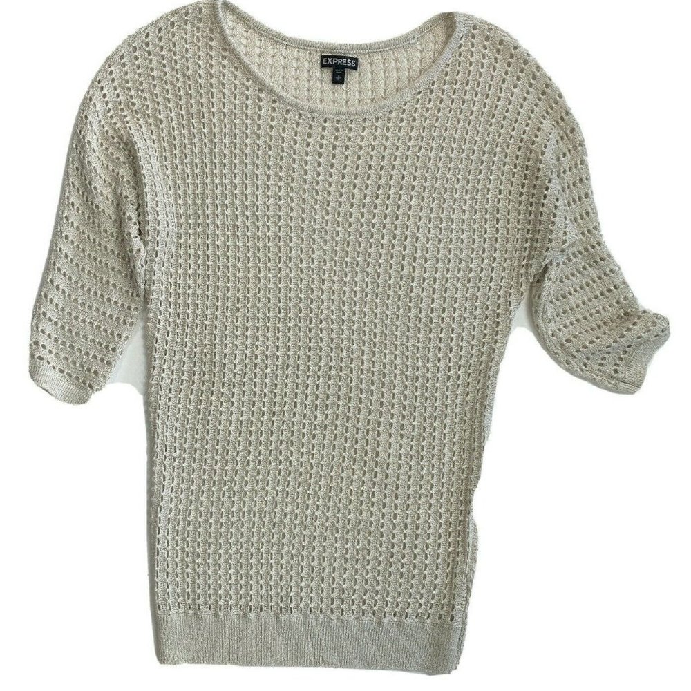 Express Crochet Womens Champagne Size Small